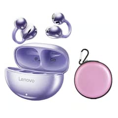 LENOVO - Audífonos TA140 Tws Auriculares Bluetooth 54-Morado Y Estuche