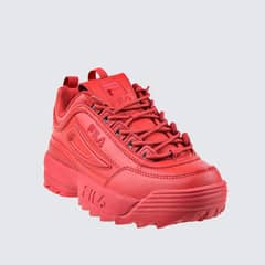 FILA - Zapatillas De Mujer Disruptor II Rojo
