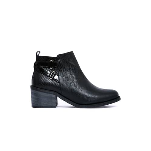 GIANI DAFIRENZE - Botin Mujer De Cuero Olga Negro C4