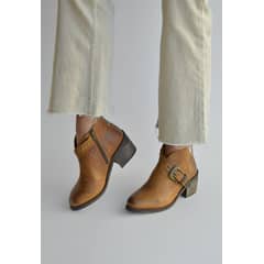 GIANI DAFIRENZE - Botin Mujer De Cuero Berta Camel C6