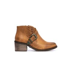 GIANI DAFIRENZE - Botin Mujer De Cuero Berta Camel C6