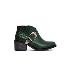 GIANI DAFIRENZE - Botin Mujer De Cuero Berta C5 Verde