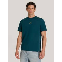 TOMMY HILFIGER - Polera Signature Regular Fit Verde