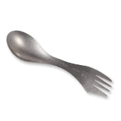BAUL MAGICO - Tenedor De Titanio Utensilios De Camping 3 En 1 De Metal B37
