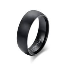 GENERICO - Anillo Titanio Anillos Juveniles Black Space Acero