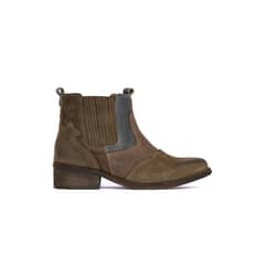 GIANI DAFIRENZE - Botin Mujer De Cuero Frida Café Gris C2