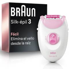 BRAUN - Depiladora Eléctrica Silk Épil 3 Rosada