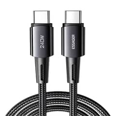 ESSAGER - Cable Carga Ultra Rápida Usb Tipo C 240w 5a Pd31
