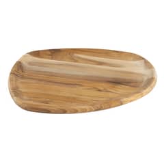 TRAMONTINA - Bandeja para Barbacoa Orgánica Mediana de madera de teca FSC con acabado de aceite mineral 37x298 cm