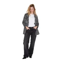 JACINTA TIENDA - Abrigo Gracia animal print negro