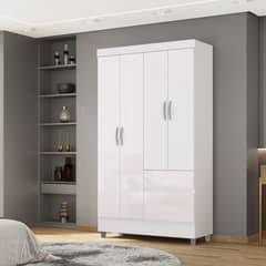 JDO & DESIGN - Closet 4 Puertas 2 Cajones Ideal Blanco