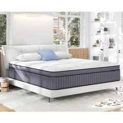 YOMYM - Colchón Premium King Size Upright 3 Caras Blanco Roto 90×190×25cm