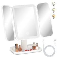 YAYKO - Espejo Para Maquillaje Aumentos 2x 3x Luz Led