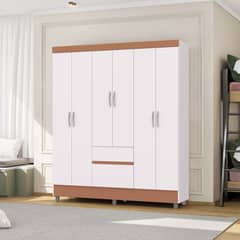 JDO & DESIGN - Closet 6 Puertas 2 Cajones Ideal Blanco/Camarín