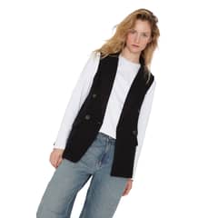 JACINTA TIENDA - Chaqueta Royal sin mangas negra