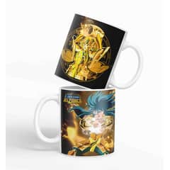 GENERICO - Taza Caballero Del Zodiaco - Acuario Negro D2 320ml