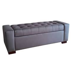GENERICO - Banqueta Baúl Urban Color Gris Oscuro