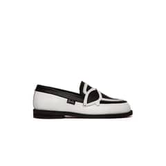 GIANI DAFIRENZE - Mocasin Mujer De Cuero Kitty C1 Negro Blanco