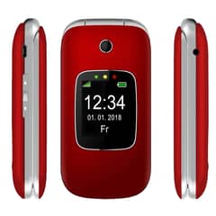 IRT - Teléfono Senior 4G S O S para Adulto Mayor Almeja 330R - Rojo