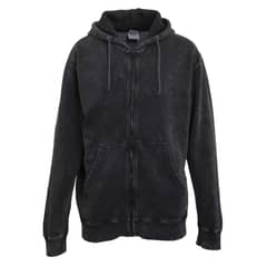 NIXON - Polerón Zipper Men Black Logo Back Rainbow - Negro