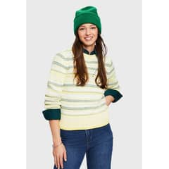 ESPRIT - Sweater A Rayas Con Cuello Redondo Mujer
