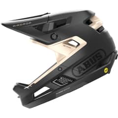 ABUS - Casco Bicicleta Airdrop Mips Negro Oro Talla L-XL 58-62cm