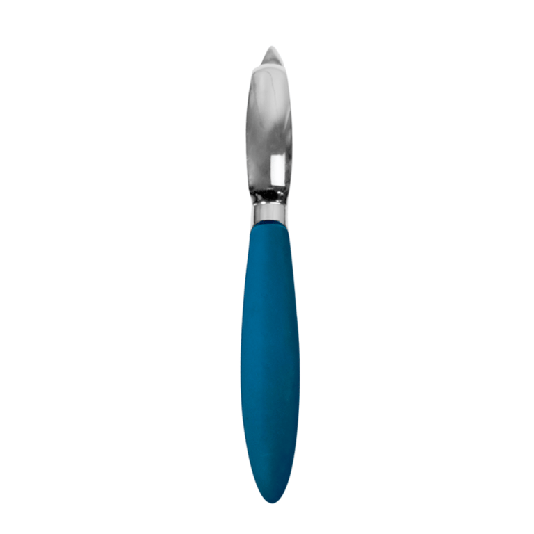 Pelador Verduras Silicona Azul