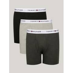 TOMMY HILFIGER - Pack De 3 Boxer Con Logo Gris