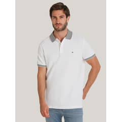 TOMMY HILFIGER - Polo Con Rayas Regular Fit Blanco Tommy Hilfiger_.