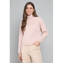 ESPRIT - Sweater Multipunto Cuello Subido Mujer
