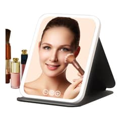 EVERSO - Espejos De Maquillaje Plegable Portátil De Viaje Con Luz Led-