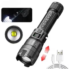 GENERICO - Linterna Táctica De Largo Alcance Led Recargable