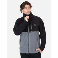 MAUI AND SONS - Poleron Micropolar Maxi Negro Hombre - Negro