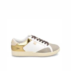 BATA - Zapatilla Mujer Red Label Cleo Co Blanco - Dorado