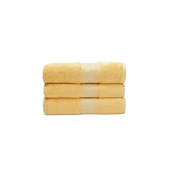 ESSENCE EMPORIUM - Set 3 toallas 100% algodón premium - 100x160 Amarillas