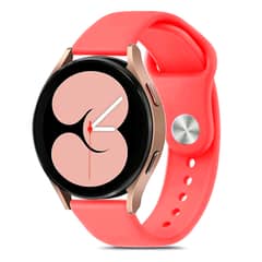 JOICO - Correa de Goma Compatible Con Samsung Galaxy Watch 20mm Rojo