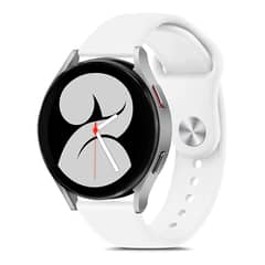 JOICO - Correa de Goma Compatible Con Samsung Galaxy Watch 20mm Blanco