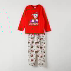 PAW PATROL - Conjunto Pijama Niño Bombero Rojo