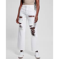 GUESS - Jeans 90S High Rise Mujer Blanco