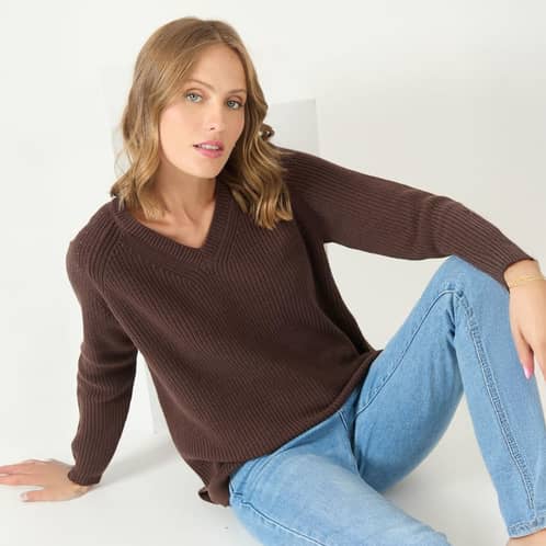 PRIVILEGE - Sweater cafe moro 2200 - Café Oscuro