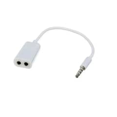 GENERICO - Cable Divisor de audio 3.5mm (1 conector macho a 2 hembra)