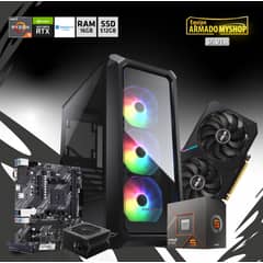 GENERICO - PC GAMER SILVER - RYZEN 5 4600G - RAM 16GB DDR4 - SSD 512GB - RTX 3060 Ventus