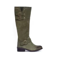 GIANI DAFIRENZE - Bota Mujer De Cuero Carpintero Verde C21