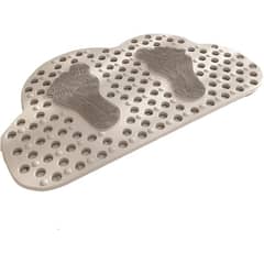 AIZO - Alfombra baño antideslizante cabezal cepillo masaje 70x40cm