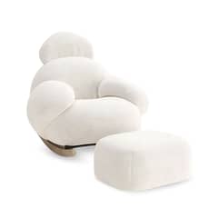 SANTU HOME & DECO - Sofá Mecedora Reclinable con Apoyapies