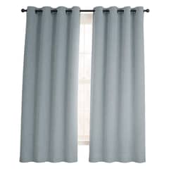 CASATUA - Cortina Blackout 100% 135x220cm Tipo Gamuza Set de 2 - Gris
