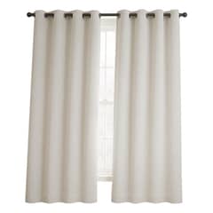 CASATUA - Cortina Blackout 100% 135x220cm Tipo Gamuza Set de 2 - Crema