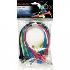 ROCKCABLE - Pack de 6 cables patch para efectos Rockbag RCL30031D5