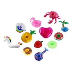 EDWINAYY - Flotadores Mini Porta Vasos Botellas Piscina Pack De 12 Surt