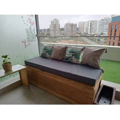 REHUCE - Cojines Terraza 110 X 40 X 10 Cms Grafito